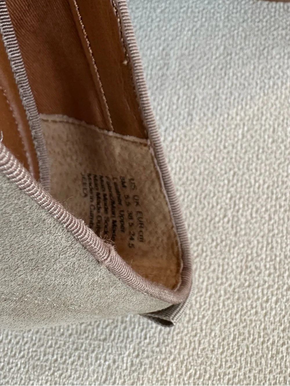 Franco Sarto Women's Jeena Beige Suede Slip-On Loafers Size 8